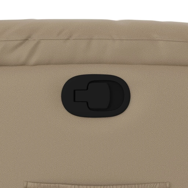 vidaXL atpūtas krēsls, atgāžams, kapučīno krāsas mākslīgā āda