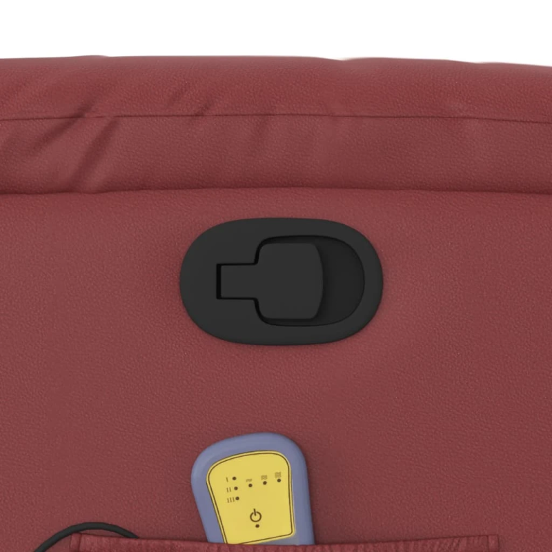 vidaXL masāžas krēsls, vīnsarkana mākslīgā āda