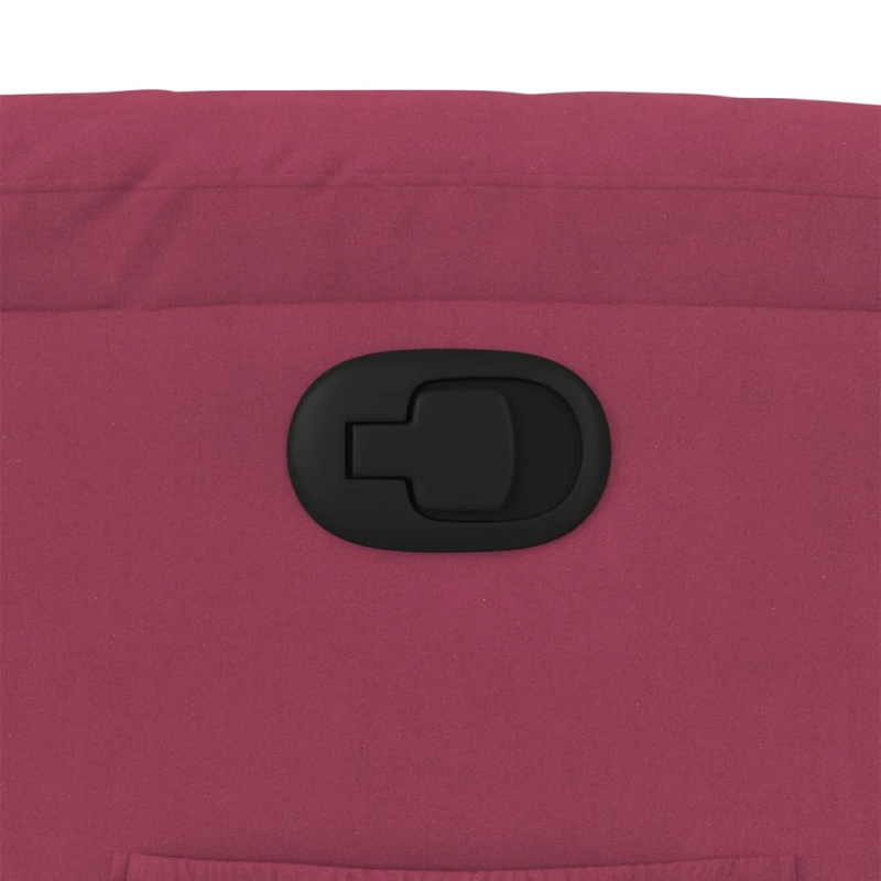 vidaXL atpūtas krēsls, atgāžams, vīnsarkans samts