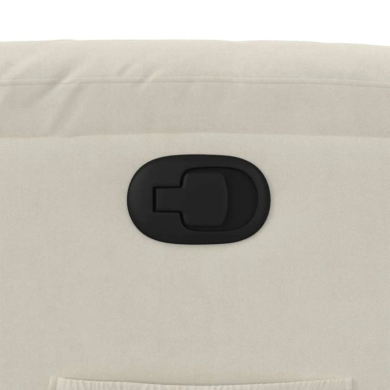 vidaXL atpūtas krēsls, atgāžams, krēmkrāsas samts