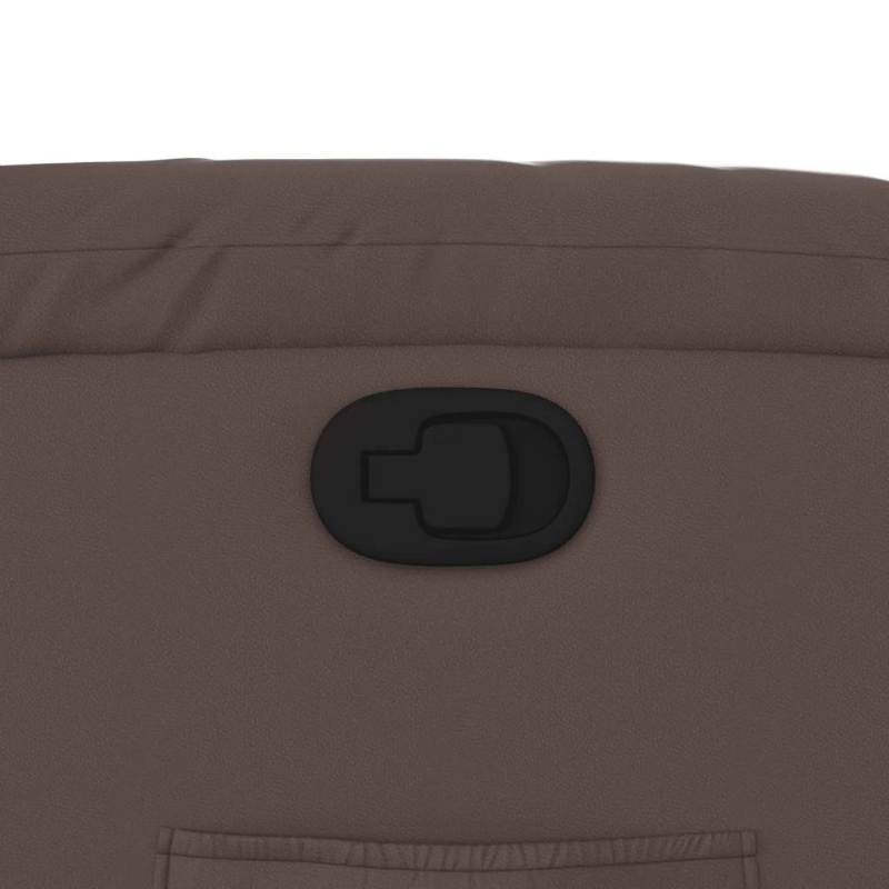 vidaXL atpūtas krēsls, atgāžams, brūna mākslīgā āda