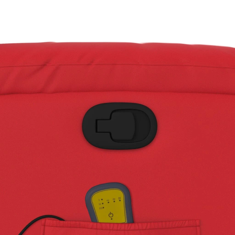 vidaXL masāžas krēsls, atgāžams, sarkana mākslīgā āda