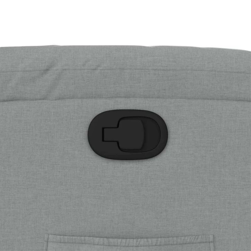 vidaXL atpūtas krēsls, atgāžams, gaiši pelēks audums