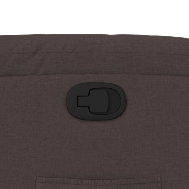 vidaXL atpūtas krēsls, atgāžams, tumši brūns audums