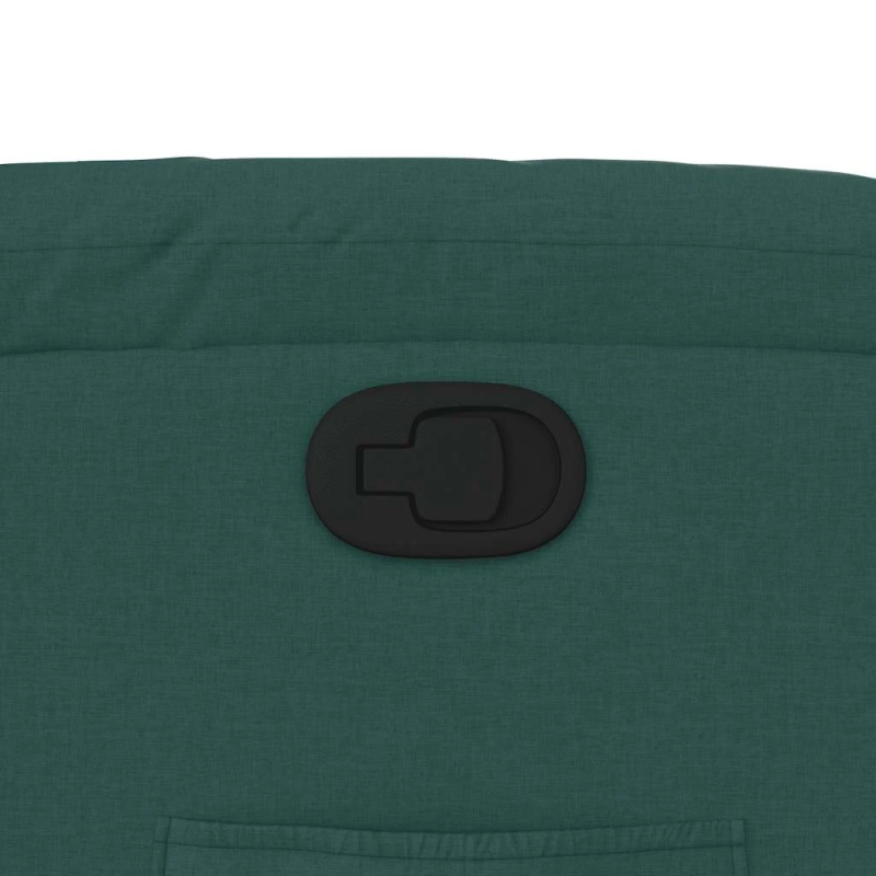 vidaXL atpūtas krēsls, atgāžams, tumši zaļš audums