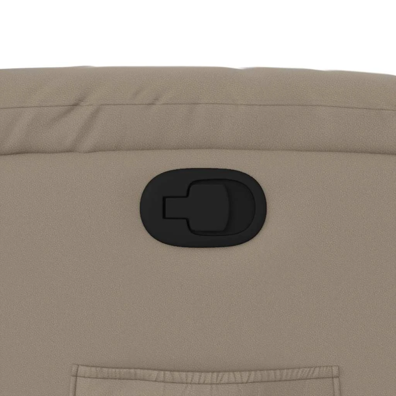 vidaXL atpūtas krēsls, atgāžams, kapučīno krāsas mākslīgā āda