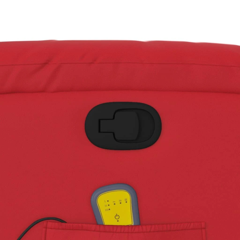 vidaXL masāžas krēsls, atgāžams, sarkana mākslīgā āda