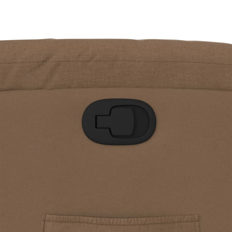 vidaXL atpūtas krēsls, atgāžams, brūns audums