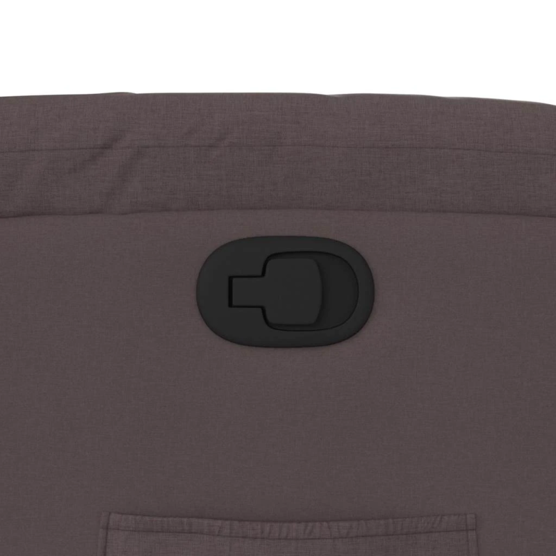 vidaXL atpūtas krēsls, atgāžams, tumši brūns audums