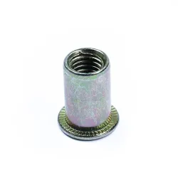 Steel rivet nuts, smooth M4 9.7 mm, 20 pcs