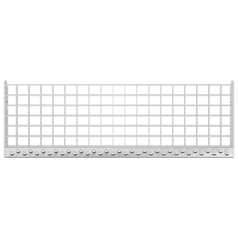 vidaXL režģa pakāpiens, 70x24x7 cm, cinkots tērauds