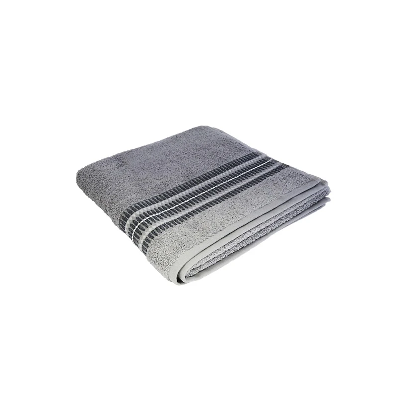 Dvielis 70x140 cm plane pelēks