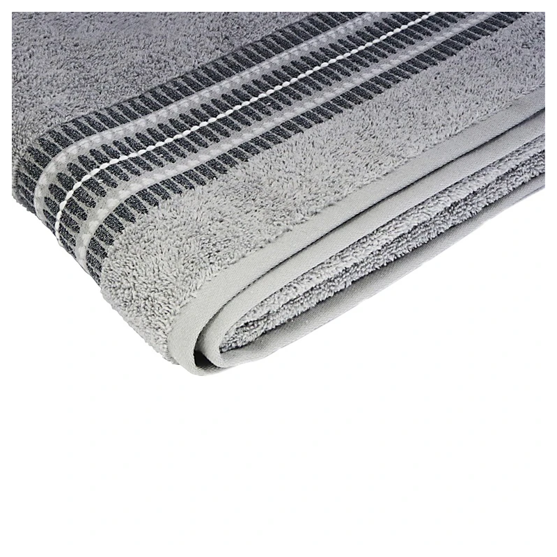 Dvielis 70x140 cm plane pelēks