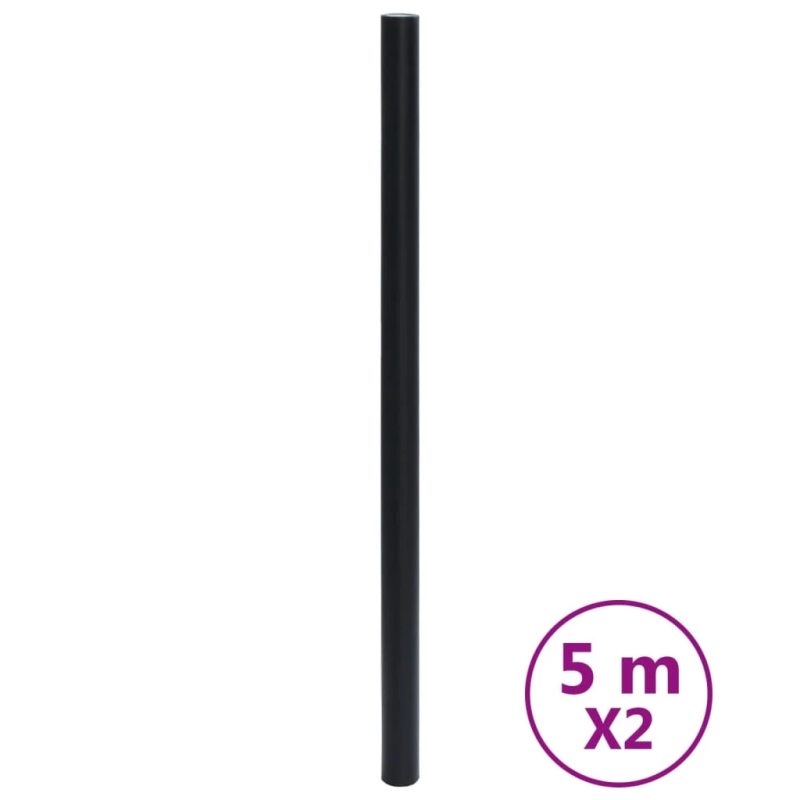 vidaXL mēbeļu līmplēve, pašlīmējoša, matēti melna, 90x500 cm, PVC