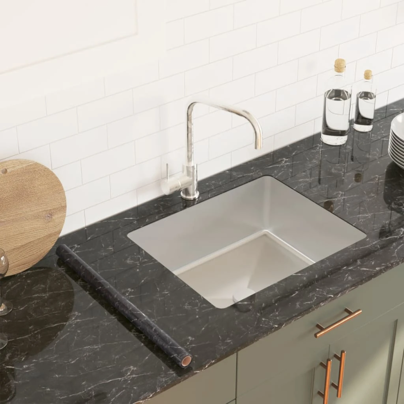 vidaXL mēbeļu līmplēve, pašlīmējoša, marmora melna, 90x500 cm, PVC