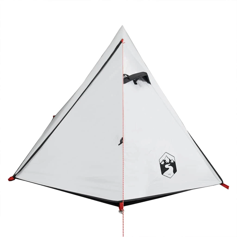 vidaXL kempinga telts 2 personām, balta, ūdensnecaurlaidīga, audums