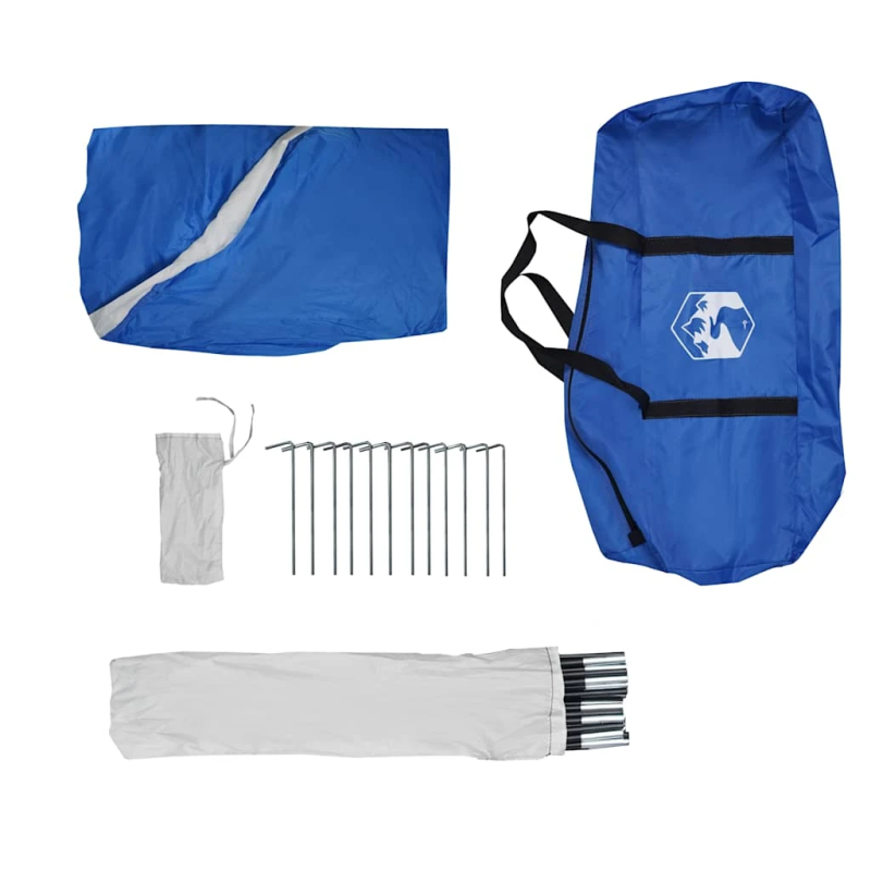 vidaXL ballīšu telts, zila, ūdensizturīga