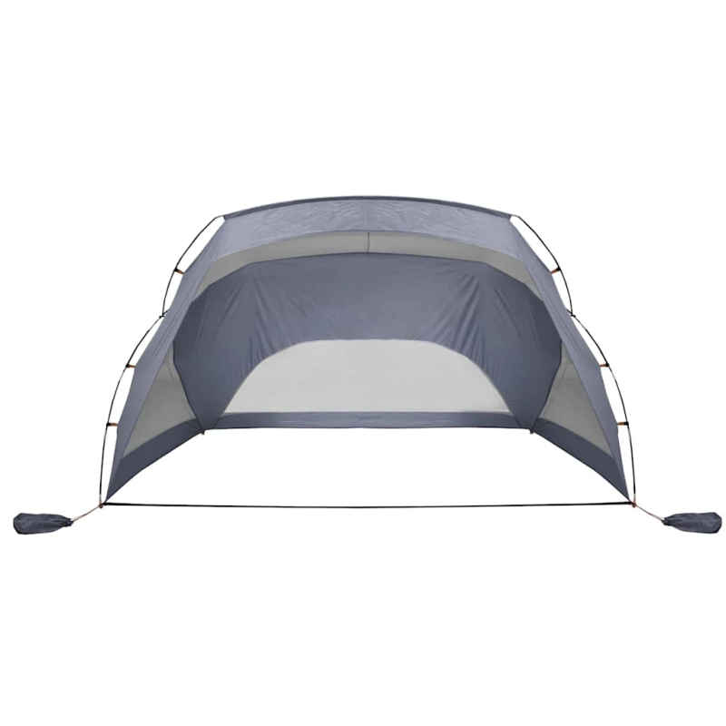 vidaXL pludmales telts, pelēka, 274x178x170-148 cm, 185T poliesters