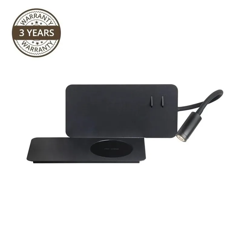 Lampa sienas Domoletti Fiji 19132-BK, LED, 4000 °K, 1 x 6 W