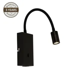 Mountable Light Fixture MARSO 18373-BK 3W LED BL