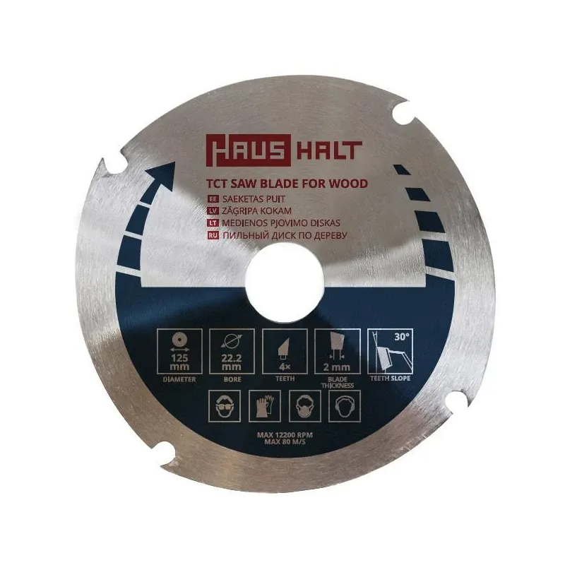 Zāģripa Haushalt, 125 mm x 22.2 mm