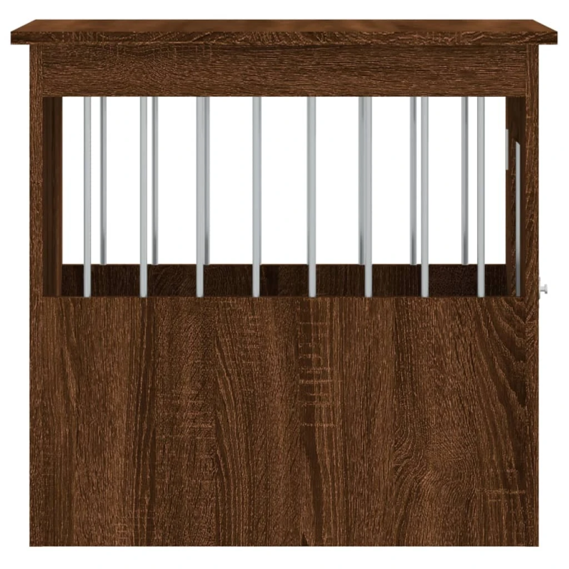 vidaXL suņu būris, ozolkoka krāsa, 45x62x59 cm, inženierijas koks