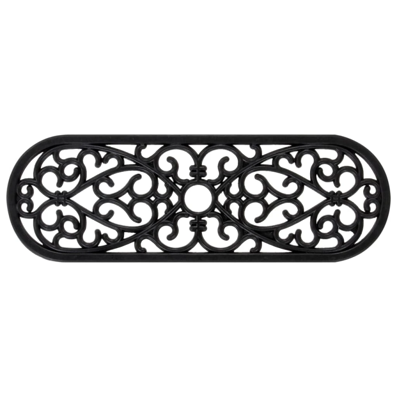 vidaXL kāpņu paklāji, 10 gab., 25x75 cm, gumija