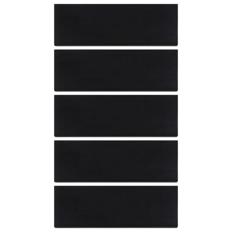 vidaXL kāpņu paklāji, 5 gab., 25x75 cm, gumija