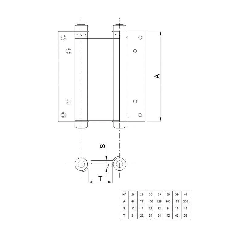 Durvju savienojums 30-100 br.k.