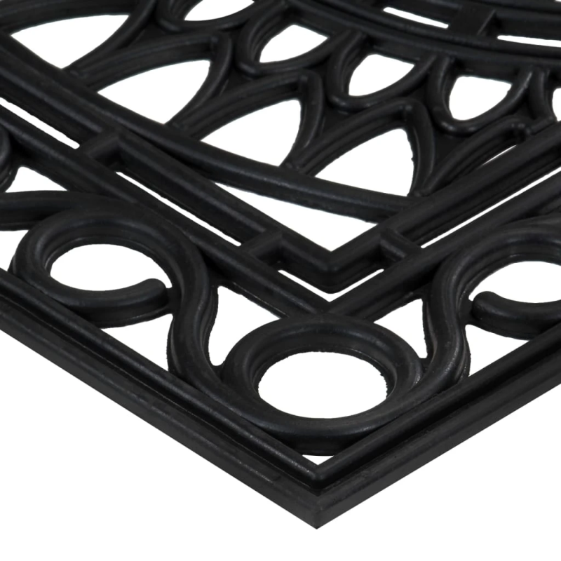 vidaXL durvju paklājs, taisnstūra forma, 45x75 cm, gumija