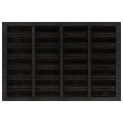 vidaXL durvju paklājs, taisnstūra, 40x60 cm, gumija, kokosa šķiedra