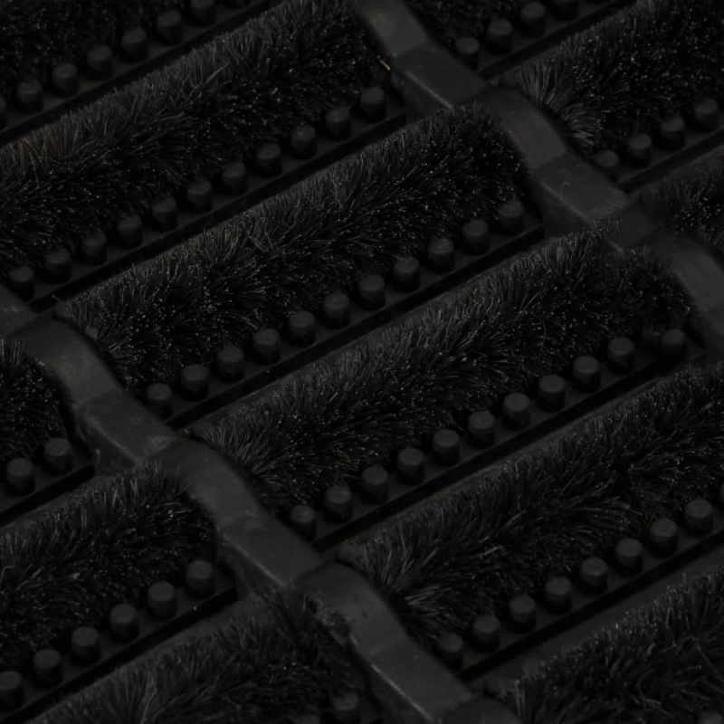 vidaXL durvju paklājs, taisnstūra, 40x60 cm, gumija, kokosa šķiedra