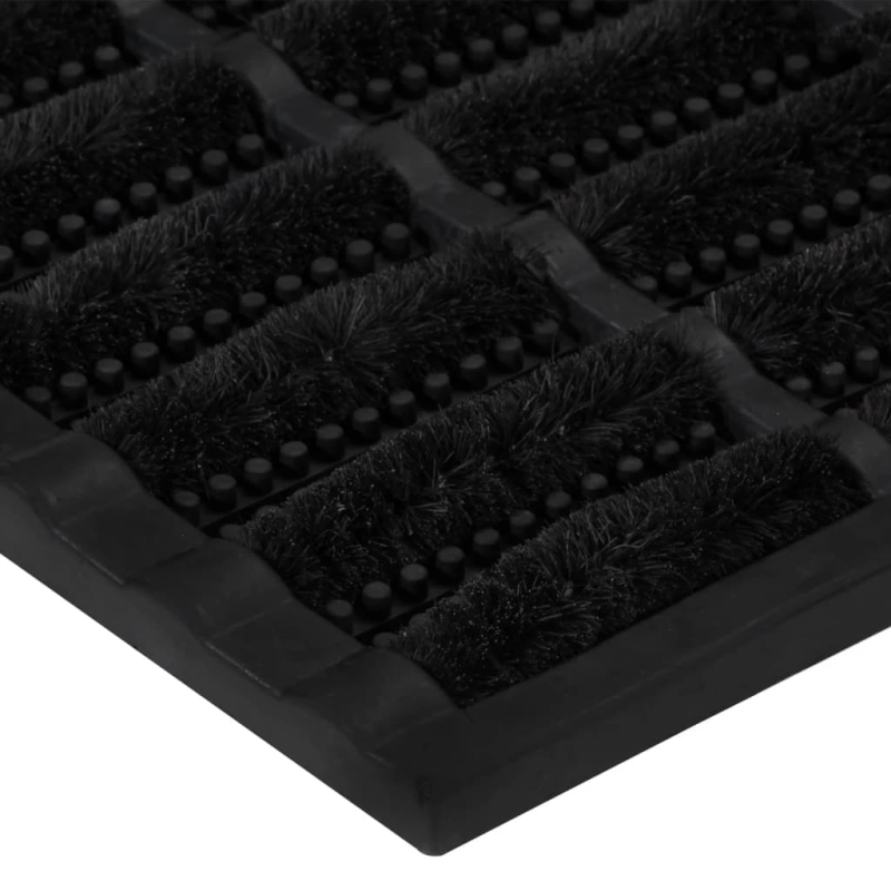 vidaXL durvju paklājs, taisnstūra, 40x60 cm, gumija, kokosa šķiedra