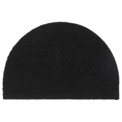 vidaXL durvju paklājs, pusapaļš, 40x60 cm, pūkaina kokosa šķiedra