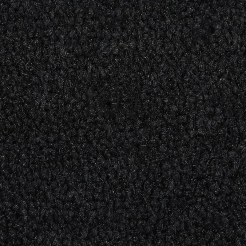 vidaXL durvju paklājs, pusapaļš, 40x60 cm, pūkaina kokosa šķiedra