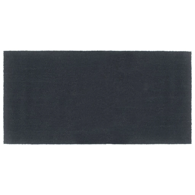 vidaXL durvju paklājs, tumši pelēks, 100x200cm, pūkaina kokosa šķiedra