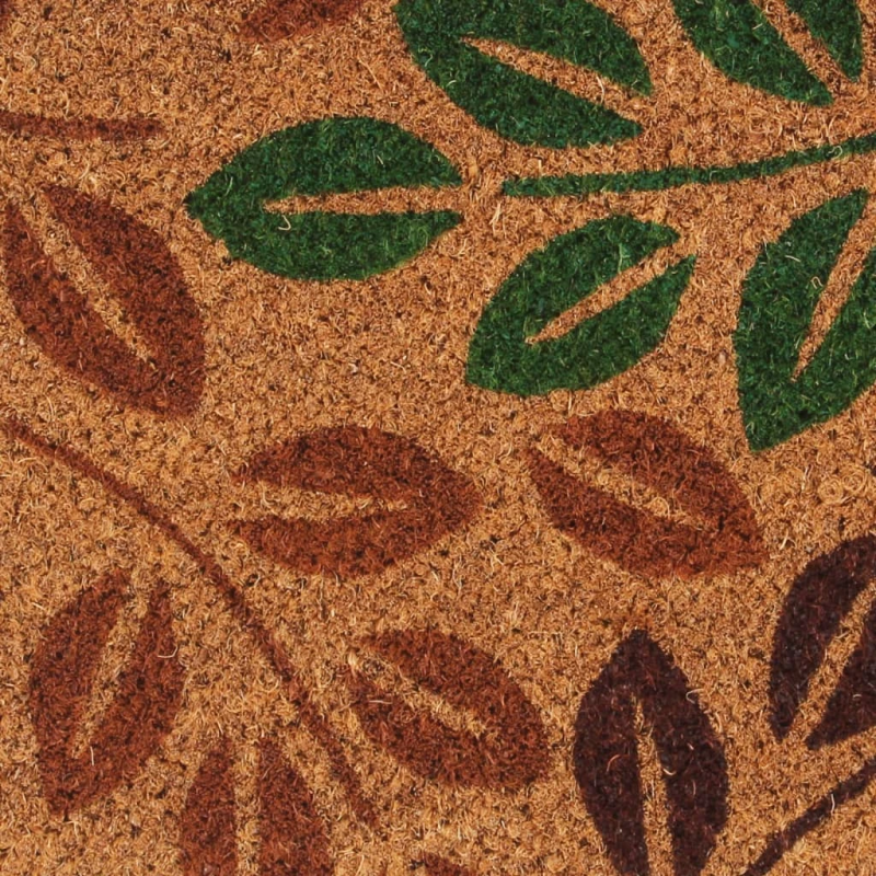 vidaXL durvju paklājs, dabīga krāsa, 40x60 cm, pūkaina kokosa šķiedra