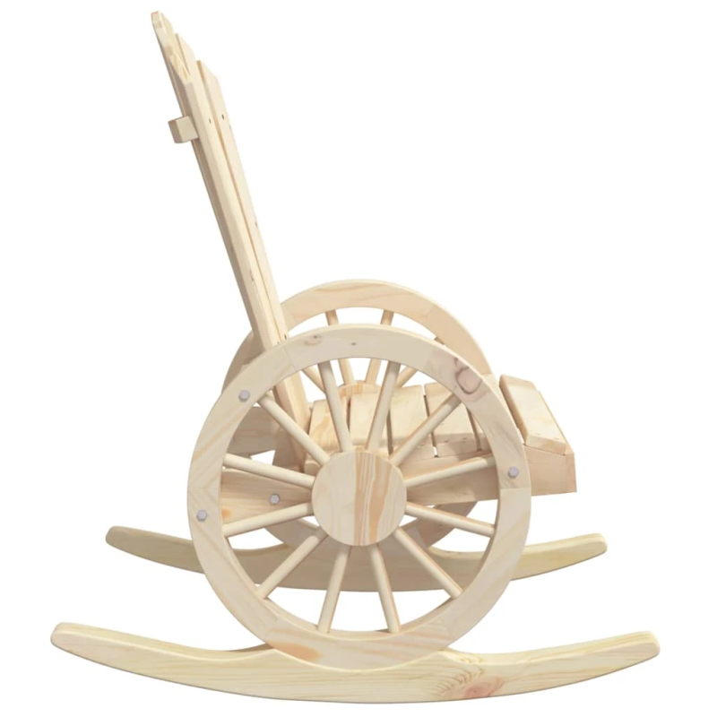 vidaXL dārza Adirondack stila šūpuļkrēsli, 2 gab., egles masīvkoks