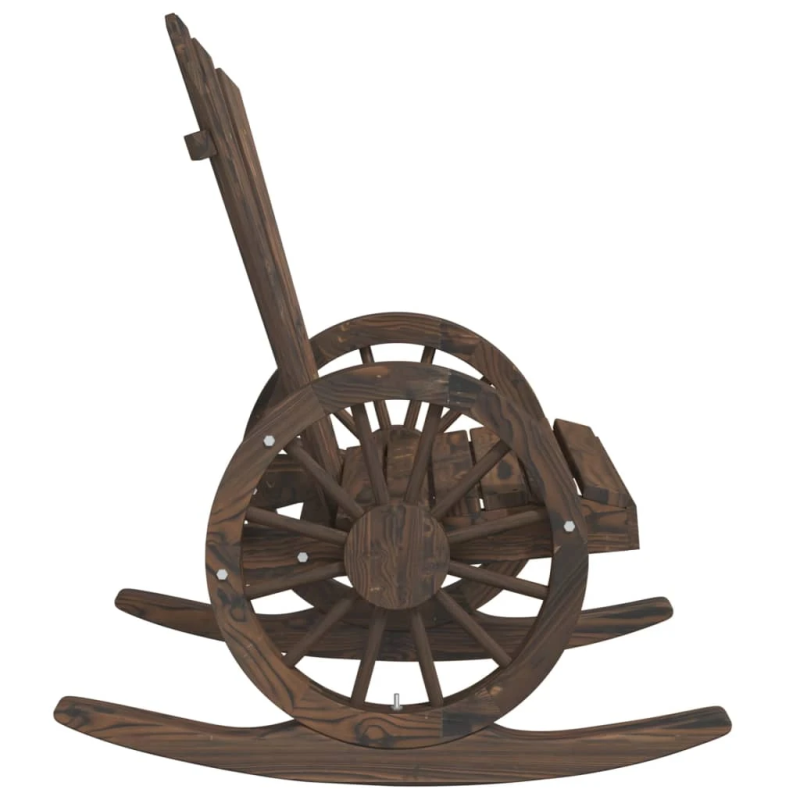 vidaXL dārza Adirondack stila šūpuļkrēsli, 2 gab., egles masīvkoks