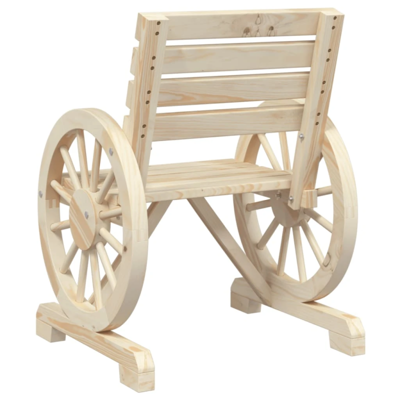 vidaXL dārza krēsli, 4 gab., egles masīvkoks