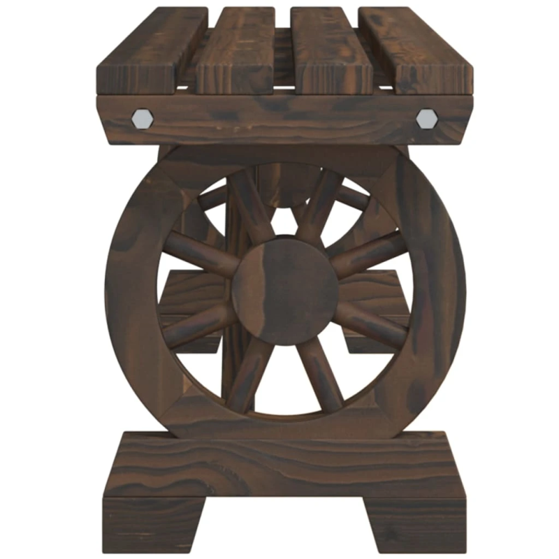 vidaXL dārza soli, 2 gab., egles masīvkoks