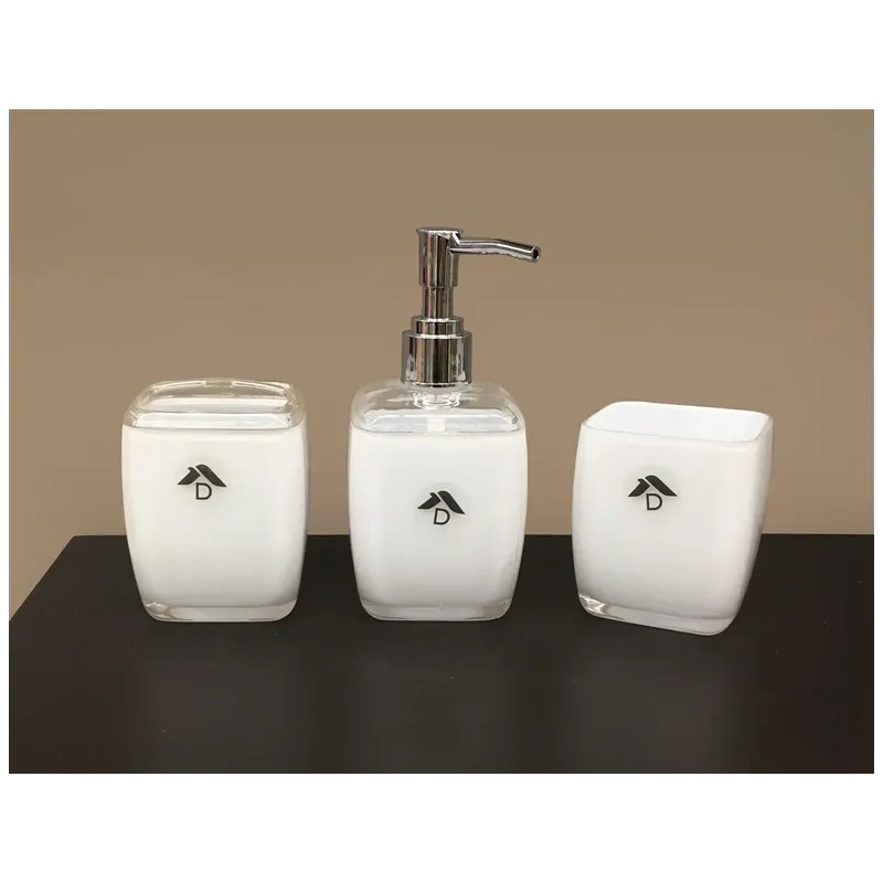 Vannas istabas glāze Domoletti AC0004D1, balta krās., 7 cm x 7.5 cm x 7 cm