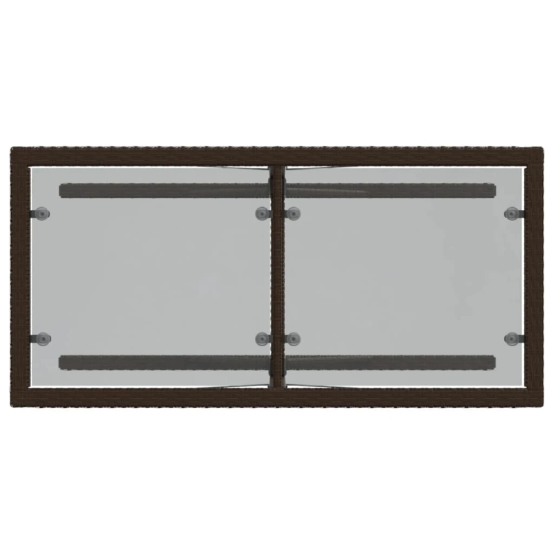 vidaXL 3-daļīgs bistro mēbeļu komplekts, matrači, brūna PE rotangpalma