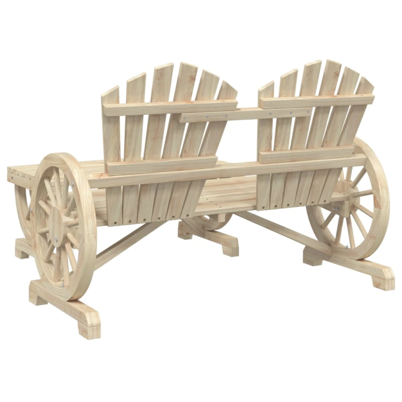 vidaXL 2-daļīgs dārza atpūtas mēbeļu komplekts, egles masīvkoks