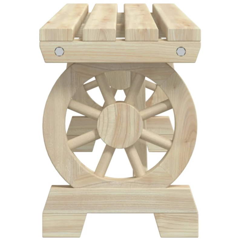 vidaXL dārza sols, 115 cm, egles masīvkoks