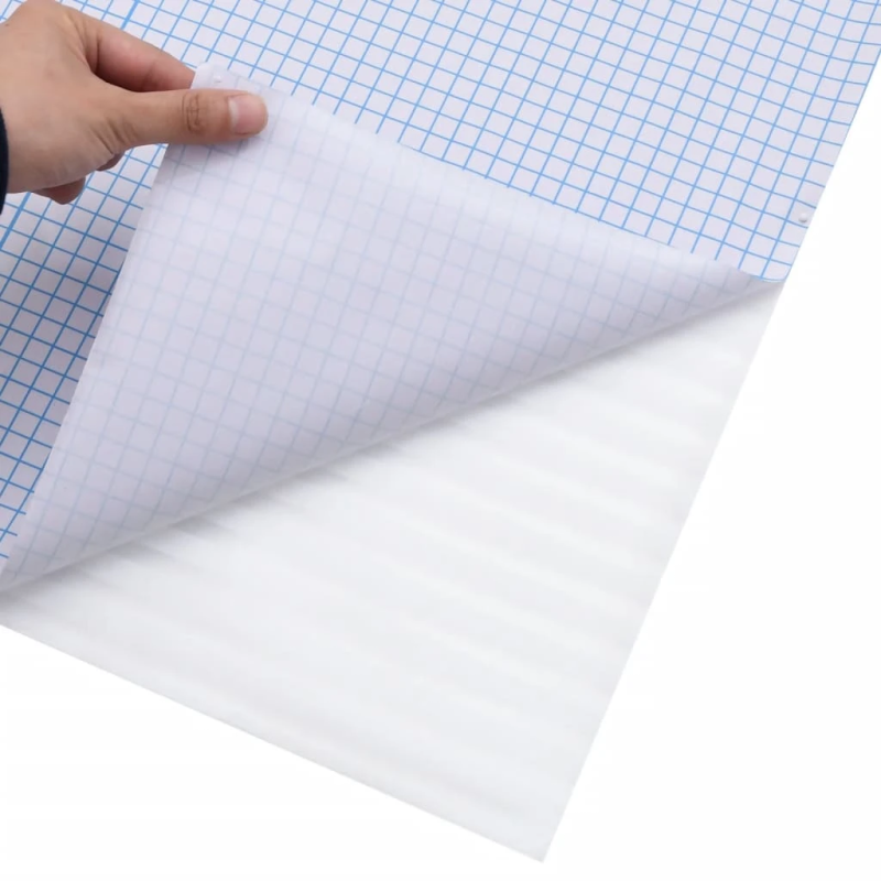 vidaXL loga plēve, matēta, strīpas, 45x1000 cm, PVC