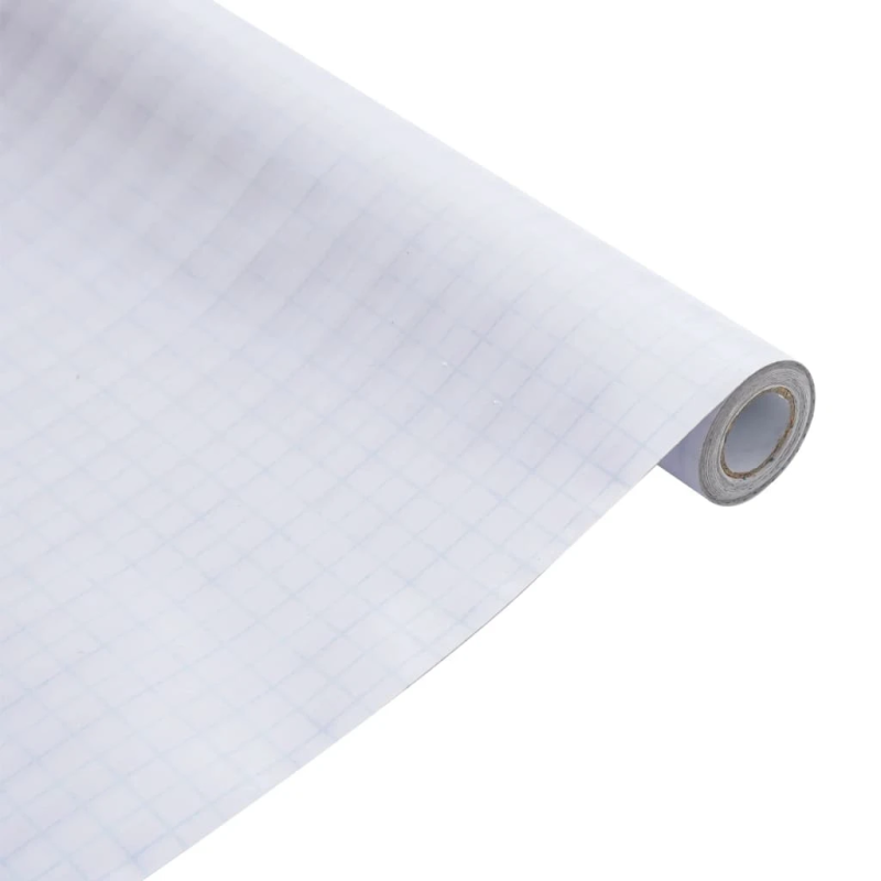 vidaXL loga plēve, matēta, strīpas, 45x1000 cm, PVC