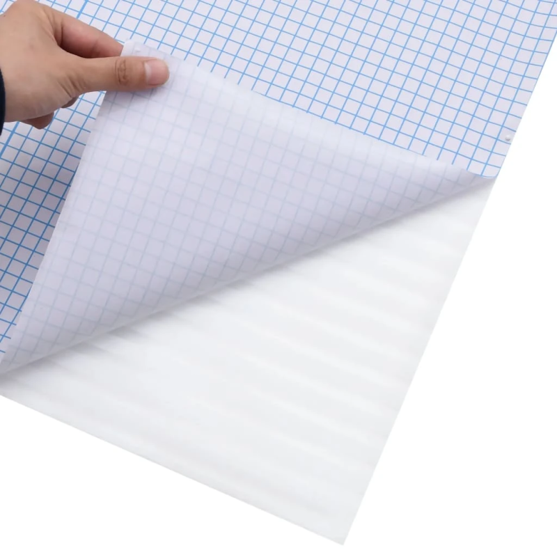 vidaXL loga plēve, matēta, strīpas, 45x2000 cm, PVC