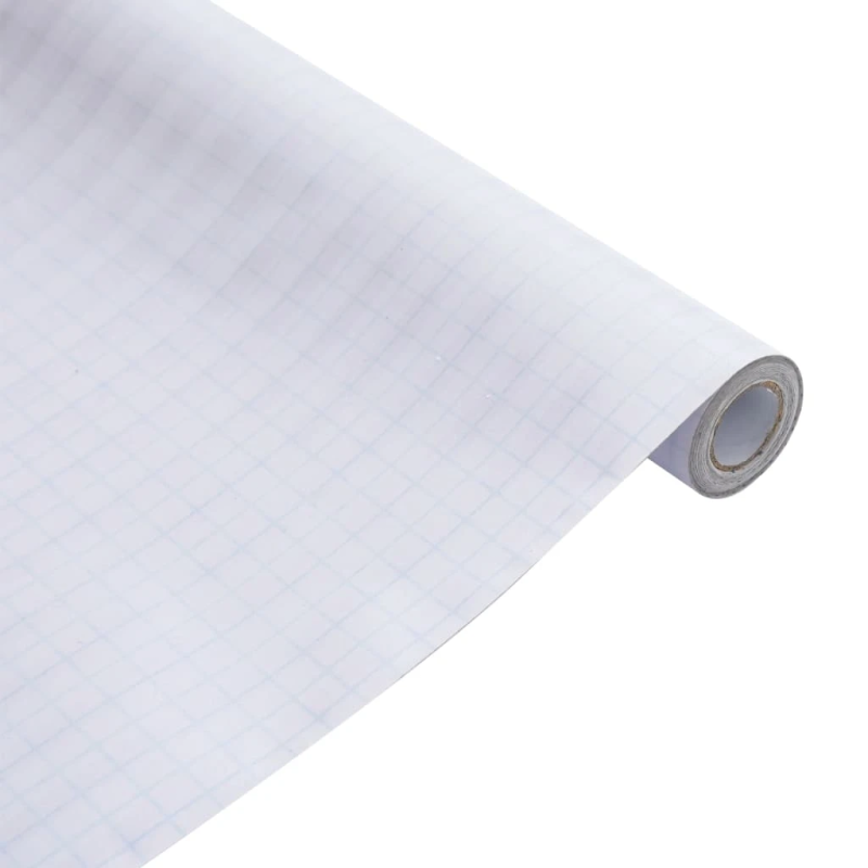 vidaXL loga plēve, matēta, strīpas, 45x2000 cm, PVC