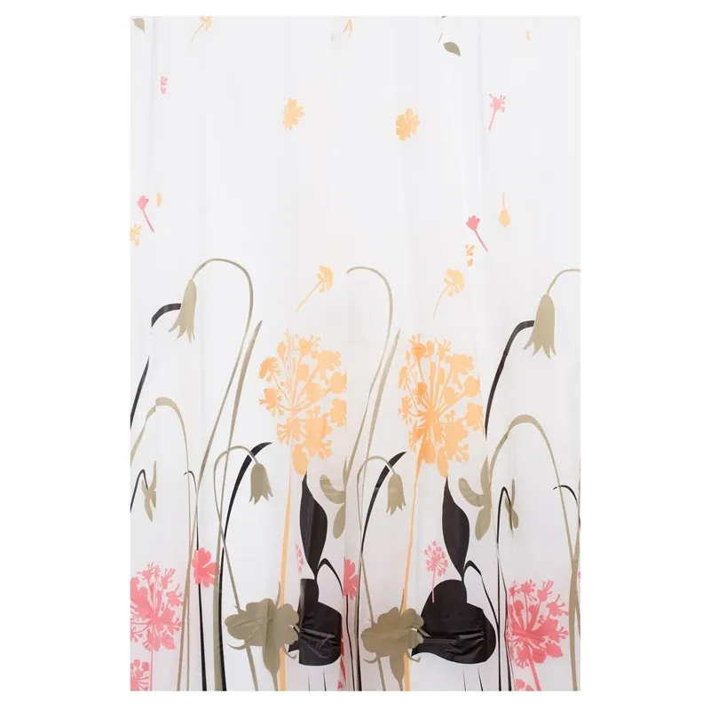 Dušas aizkars Thema Lux SSYP4, balta krās.-daudzkrāsaina, 180 cm x 180 cm
